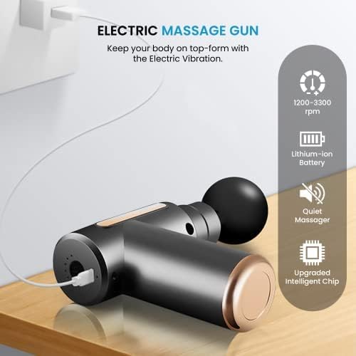 Deep Tissue Massage Gun – 30 Speed Levels with 10 Attachments | Powerful Muscle Recovery Tool