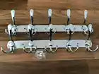 2x Clothes Coat Door Holder 5/15 Hooks Rack Hat Wall Hanger Rail Stainless Steel