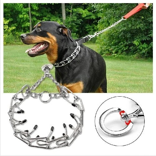 🐕 Heavy-Duty Steel Prong Dog Training Collar