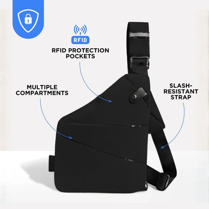 Anti-Theft Crossbody Travel Bag – RFID Blocking, Hidden Pockets, Water-Resistant