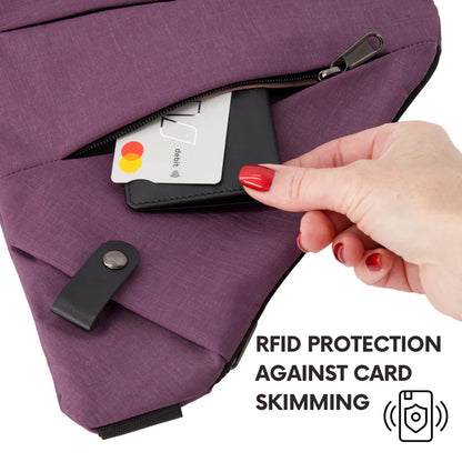 Anti-Theft Crossbody Travel Bag – RFID Blocking, Hidden Pockets, Water-Resistant