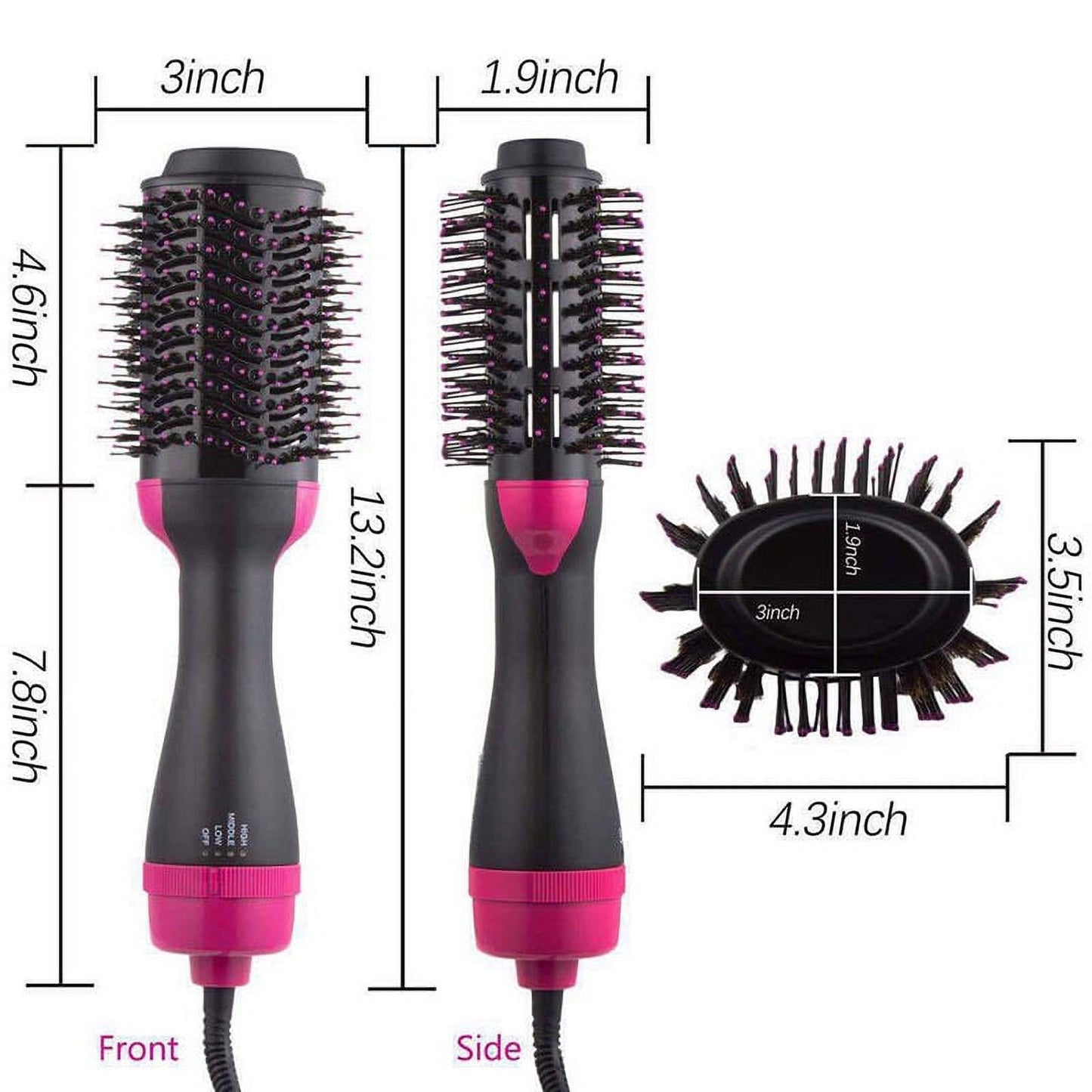 Salon One-Step Hair Dryer & Volumizer – 2-in-1 Hot Air Brush for Smooth, Shiny, Voluminous Hair