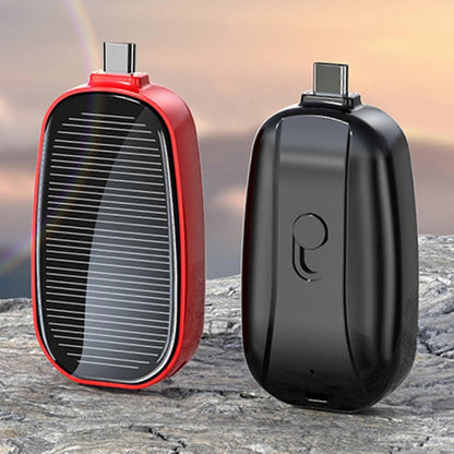 Mini Solar Keychain Power Bank – 1200mAh Portable Emergency Charger for Mobile Phones