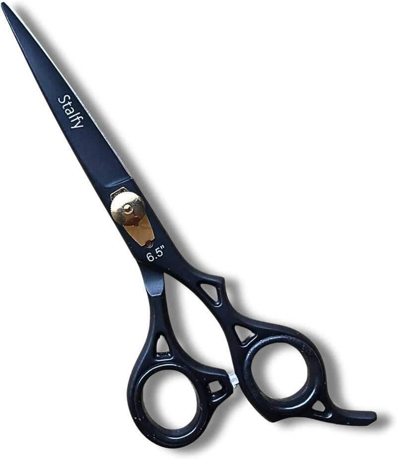 Stalfy Thinning Scissors Hairdressing Scissors for Hair Cutting, 6.5-inch J2/Japanese Steel 420C, Set of 2 Hair Scissors with Razor-Sharp Blades, at-Home Use, Both Men and Women