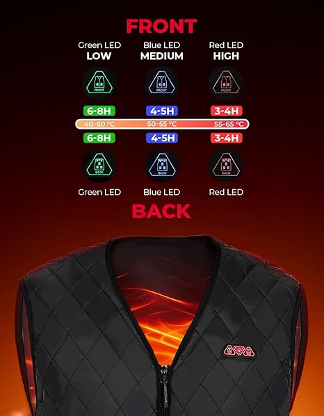 🔥 USB Heated Gilet for Men – All-Day Warmth, Anywhere