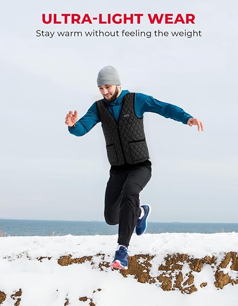 🔥 USB Heated Gilet for Men – All-Day Warmth, Anywhere