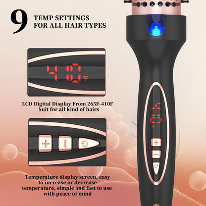 ✨ 1.5 Inch Curling Iron Thermal Brush – Smooth Volume & Effortless Curls