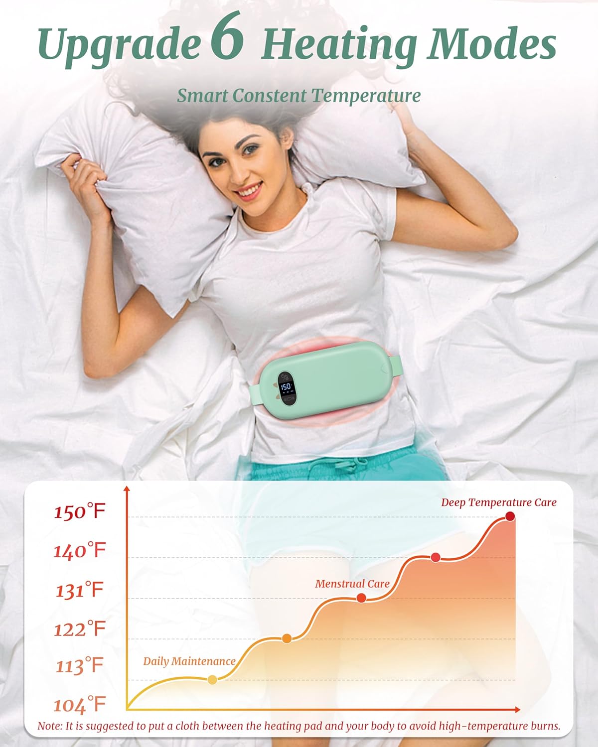 🔥 Instant Period Pain Relief with Smart Heat & Massage