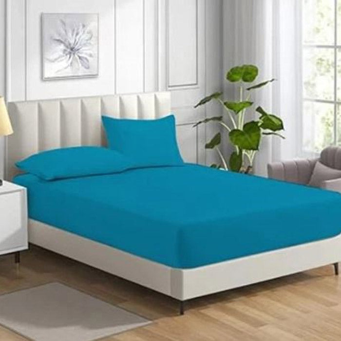 Premium Soft Fitted Sheet Polycotton Bedding Linen 200 Thread Count 11''/28cm