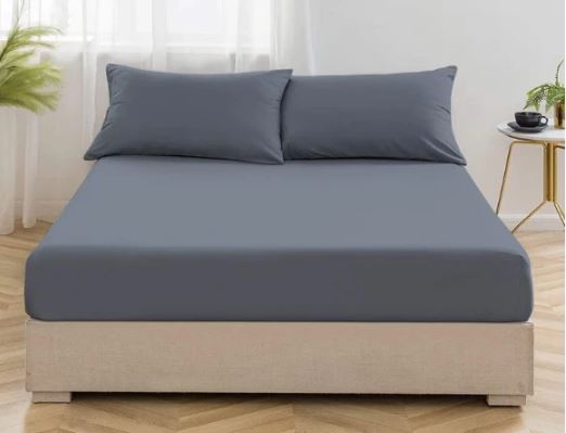 Premium Soft Fitted Sheet Polycotton Bedding Linen 200 Thread Count 11''/28cm