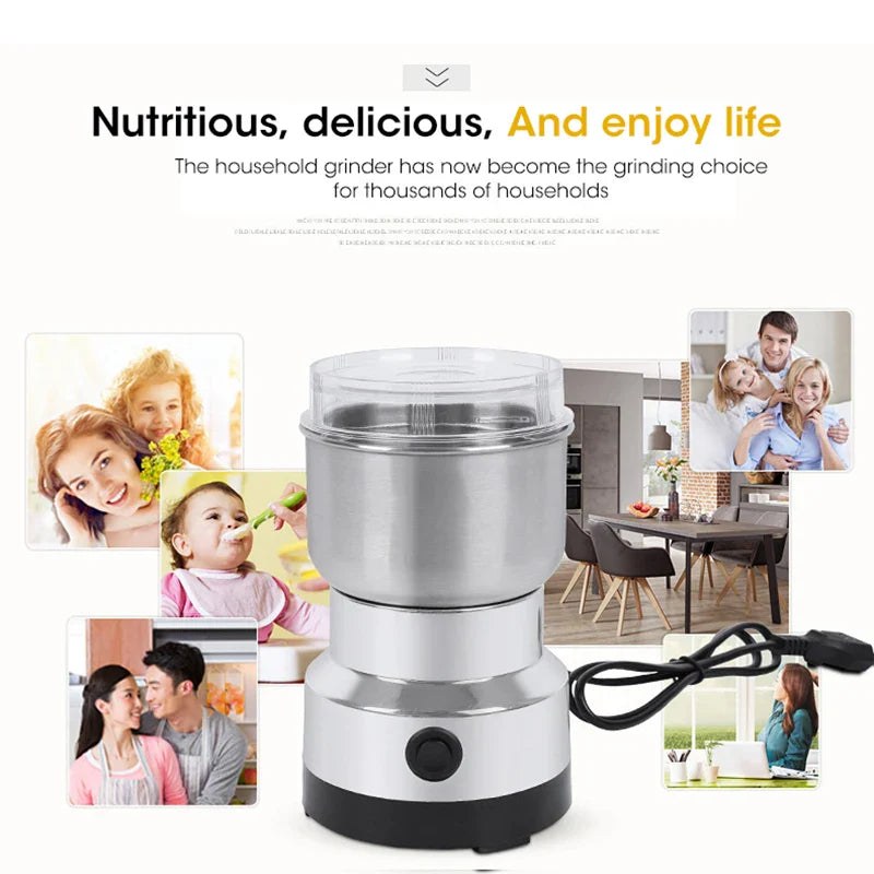 Mini Electric Grinder – Coffee, Spice & Baby Food Ultra-Fine Quality