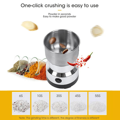 Mini Electric Grinder – Coffee, Spice & Baby Food Ultra-Fine Quality
