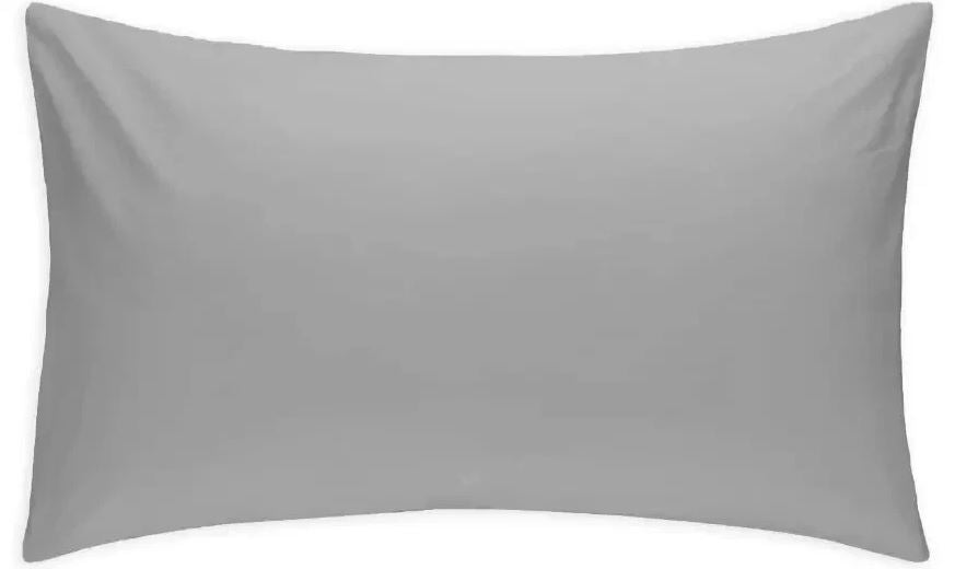 2x Soft Egyptian Cotton Pillowcases – Extra Large Fit, Grey, 50x7