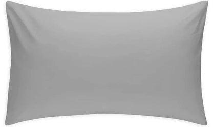 2x Soft Egyptian Cotton Pillowcases – Extra Large Fit, Grey, 50x7