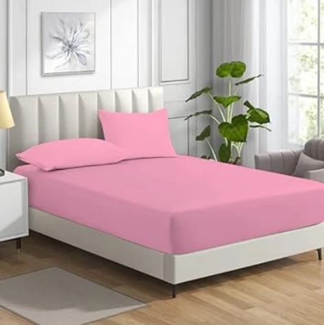 Premium Soft Fitted Sheet Polycotton Bedding Linen 200 Thread Count 11''/28cm
