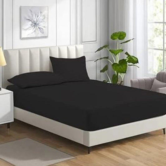 Premium Soft Fitted Sheet Polycotton Bedding Linen 200 Thread Count 11''/28cm