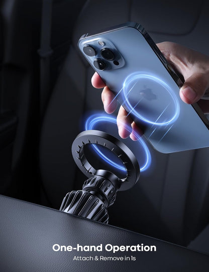 MagSafe Magnetic Car Phone Mount – 20x N52 Strong Magnets Air Vent Holder for iPhone 17/16/15/14/13 Series & Phones with Metal Plate