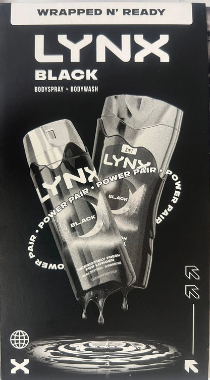 🎁🔥 LYNX Wrapped N’ Ready Gift Set for Men – Body Spray 150ml + Body Wash
