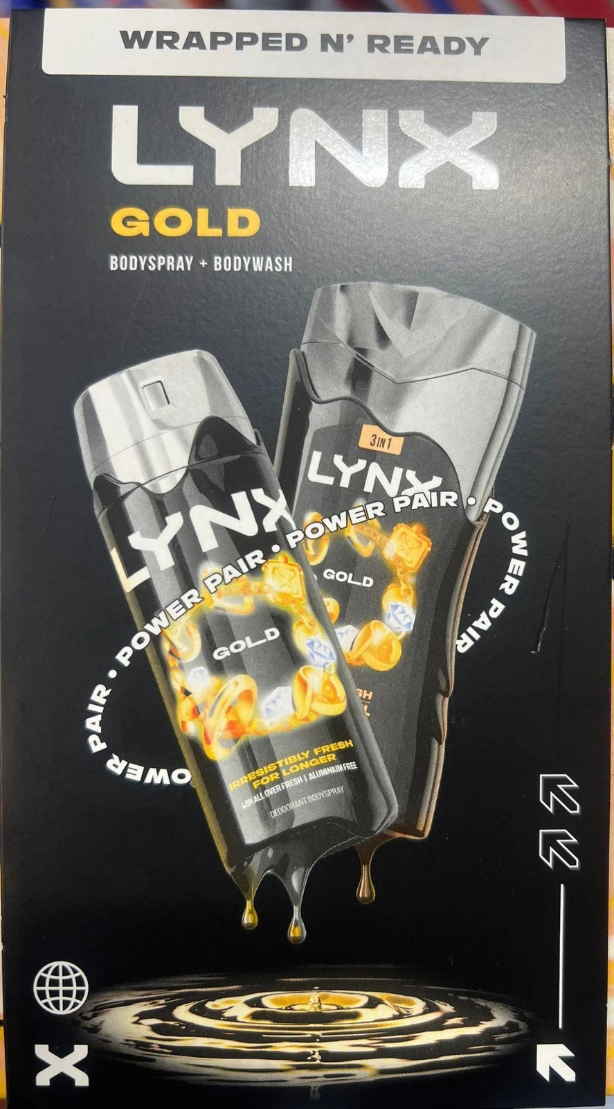 🎁🔥 LYNX Wrapped N’ Ready Gift Set for Men – Body Spray 150ml + Body Wash