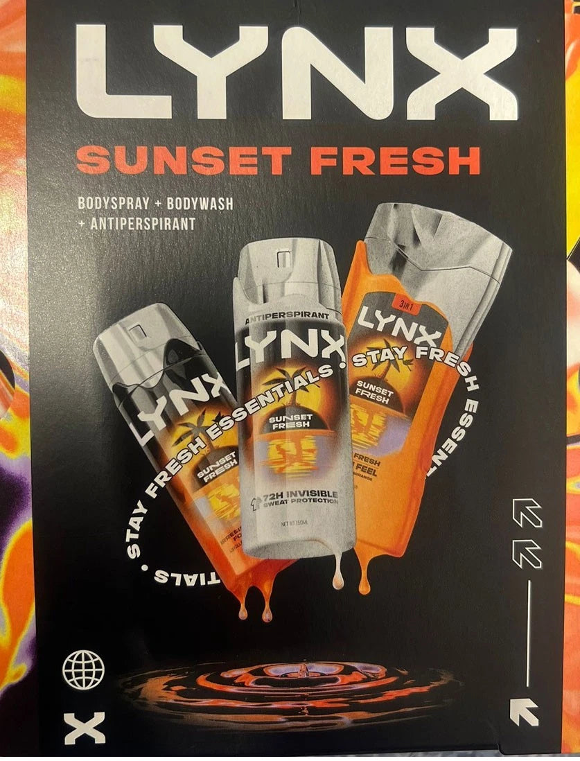 🎁🔥 LYNX Wrapped N’ Ready Gift Set for Men – Body Spray 150ml + Body Wash