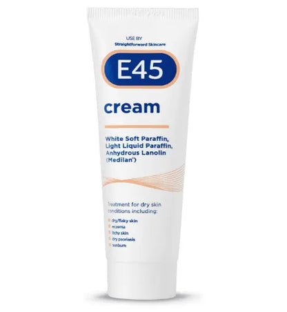 E45Cream Moisturiser Dry Sensitive Skin Itchy Irritated Red Eczema Dermatitis50g