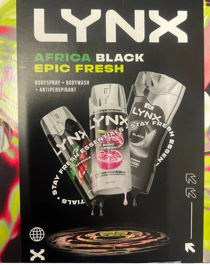 🎁🔥 LYNX Wrapped N’ Ready Gift Set for Men – Body Spray 150ml + Body Wash