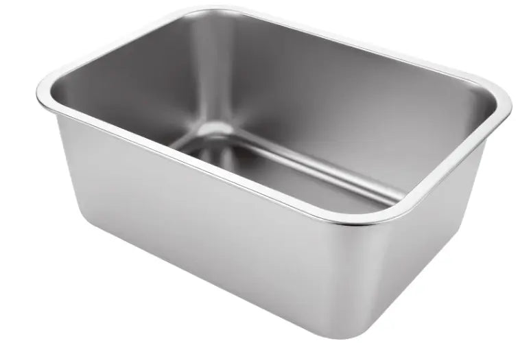 Aselected Washing up Bowl, 304 Stainless Steel Large Rectangular 10 Litre Washin