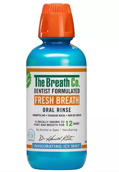 Icy Mint 500 Ml The Breath Co Fresh Breath Oral Rinse