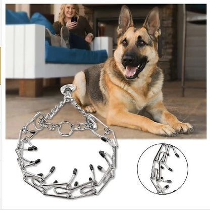 🐕 Heavy-Duty Steel Prong Dog Training Collar