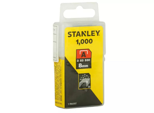 Staples for Staple Gun 8mm Type A Staples Silver Set of 1000 Pieces
